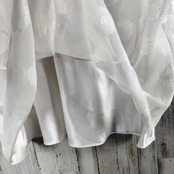 Cato Floral Mesh Tank Top White Size 26-28 - Picture 7 of 9